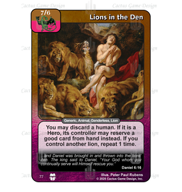 Times to Come: Lions in the Den