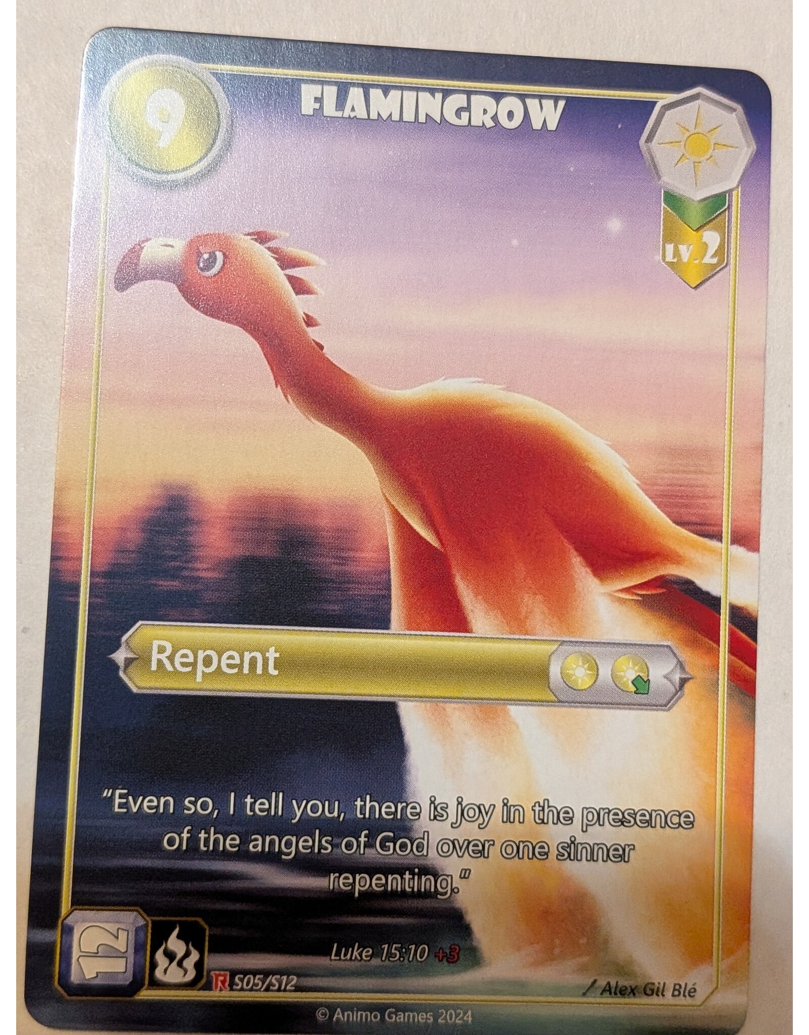 RLD: Flamingrow, Level 2 (Luke 15:10) (Full Art)
