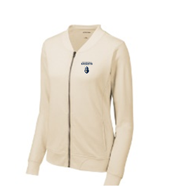 Sport-Tek Ecru Full-Zip Jacket with PJPII Knight Logo