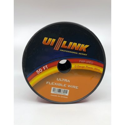 UI LINK PWP-0RED UI LINK PRO 1/0GA 50FT  POWER WIRE