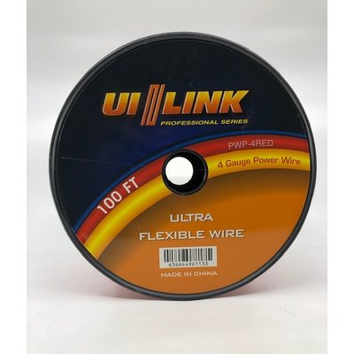 UI LINK PWP-4RED UI LINK PRO 4GA 1000FT COPPER POWER WIRE SPOOL