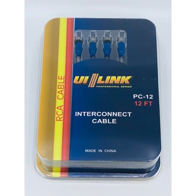 UI LINK PC-12 UI LINK 12FT RCA CABLE
