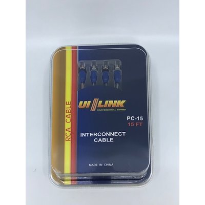 UI LINK PC-15 UI LINK 15" RCA CABLEW
