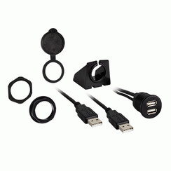 IBR74 INSTALL BAY DUAL USB 3FT EXT CABLE