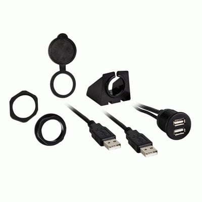 INSTALL BAY IBR74 INSTALL BAY DUAL USB 3FT EXT CABLE