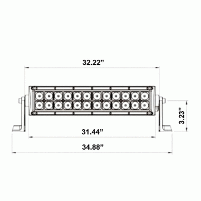 HEISE HE-BDRC30 HEISE 30" CURVED LIGHTBAR