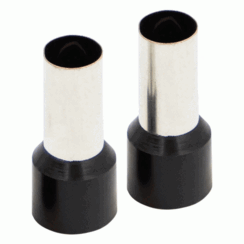 FRL10BK FERRULES - BLACK 1/0GA - 50 PER BAG
