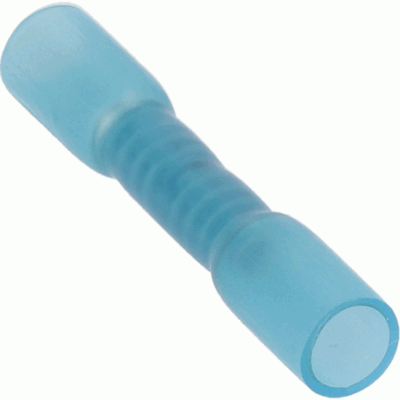 INSTALL BAY HSBBC HEAT SHRINK BLUE BUTT CONNECTOR 16-14 GAUGE PACKAGE OF 100