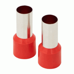 FRL10RD FERRULES - RED 1/0GA - 50 PER BAG