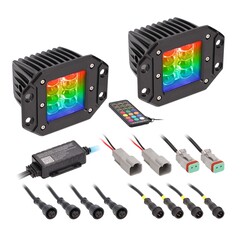 HE-CHASE-FCLKT 3" FLUSH MOUNT LED CUBE LIGHT SET
