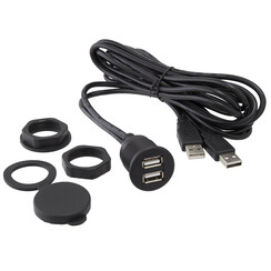 AX2USB DUAL USB A CIGARETTE SOCKET 3FT EXTENTION CABLE