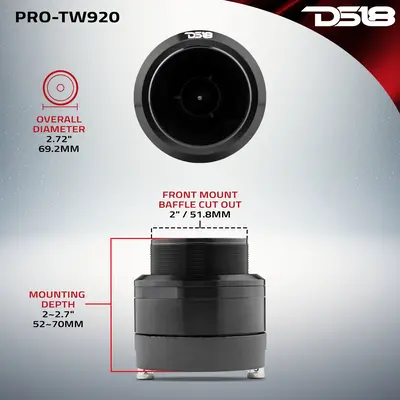 DS18 PRO-TW920 DS18 320W 2.7" PRO NEO TWEETER