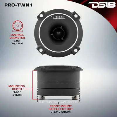 DS18 PRO-TWN1 DS18 3" PRO NEO 240W TWEETER