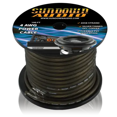SUNDOWN CBL-4 SUNDOWN OFC 4GA 100FT SPOOL