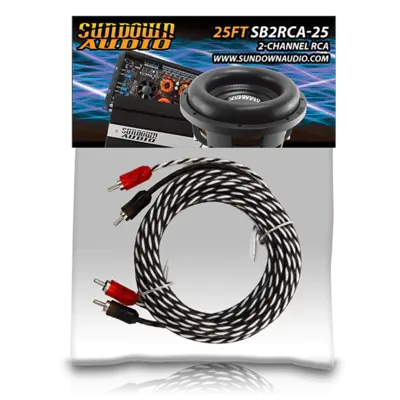 SUNDOWN RCA-SB2CH25 SUNDOWN 2CH 25FT RCA