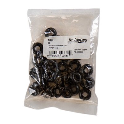 INSTALL BAY Trim Ring Washer #8 - Package of 100