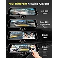 RYDEEN TOMBO 360 RYDEEN 360-DEGREE 4K HD MIRROR WITH 1080P REAR VIEW CAMERA