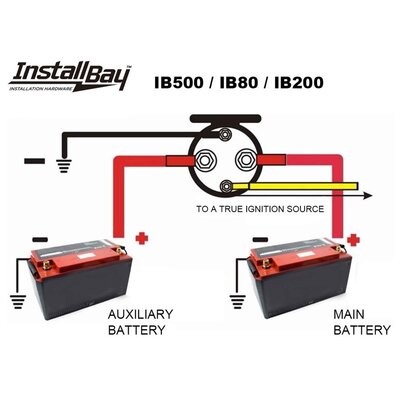 INSTALL BAY IB200 200A RELAY BATT ISOLATOR