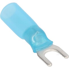 HSBVST8  HEAT SHRINK BLUE VINYL TERM 16/14GA 100 PCS