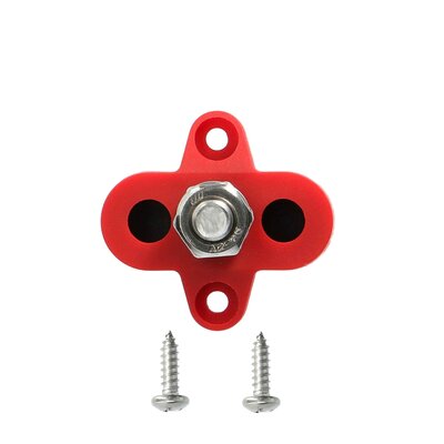 INSTALL BAY IB-SRM8 RED SINGLE TERMINAL STUD 5/16"