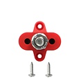 INSTALL BAY IB-SRM10 RED M10 SINGLE TERMINAL STUD- 3/8"