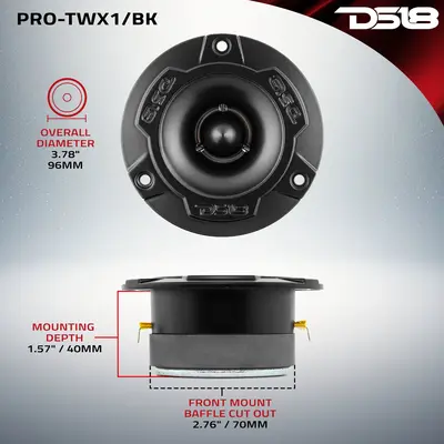 DS18 PRO-X8.4BMPK DS18 PRO 8" MID /1" TWEETER COMBO