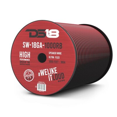 DS18 SW-18GA-1000RB DS18 18GA 1000FT SPK SPOOL