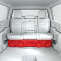 DS18 EBM-FFPUFCG-4X8 DS18 QUAD 8" FORD 09-UP/GM 09-UP STRAYLINER TRUCK ENCLOSURE