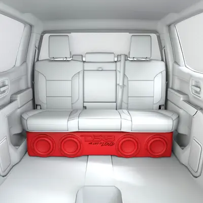 DS18 EBM-FFPUFCG-4X8 DS18 QUAD 8" FORD 09-UP/GM 09-UP STRAYLINER TRUCK ENCLOSURE
