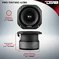 DS18 DS18 PRO-TW750C-4/BK DS18 PRO 4" 200W TWEETER