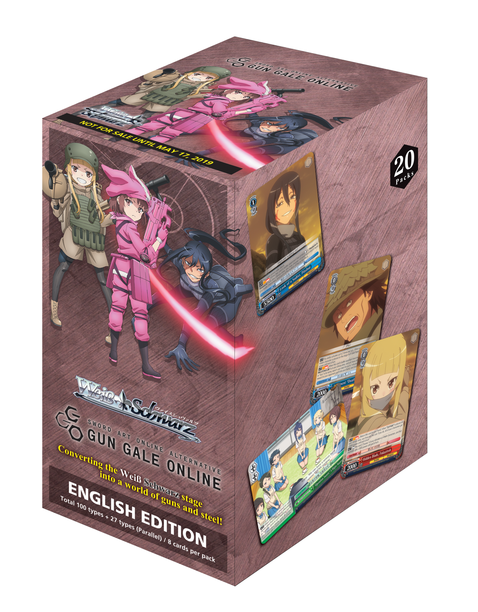 Weiss Scwharz Sword Art Alternative Gun Gale Online E. Booster Box