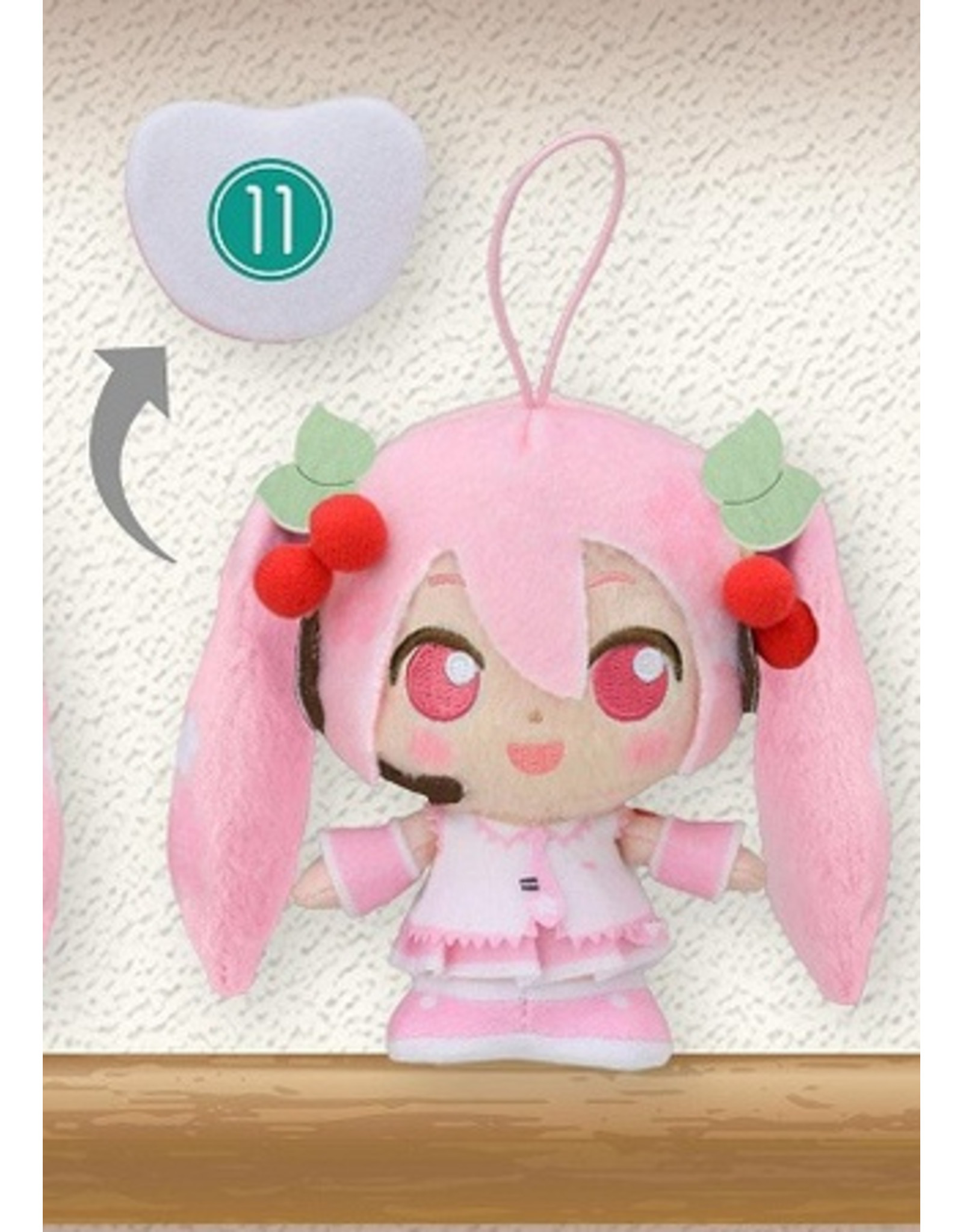Moipon MP Mascot Hatsune Miku Mini Plush Open Mouth Ver.