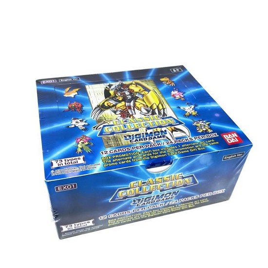 classic collection booster box Banday Digimon TCG: Classic Collection EX-01 Booster Display Box (24 Pack)