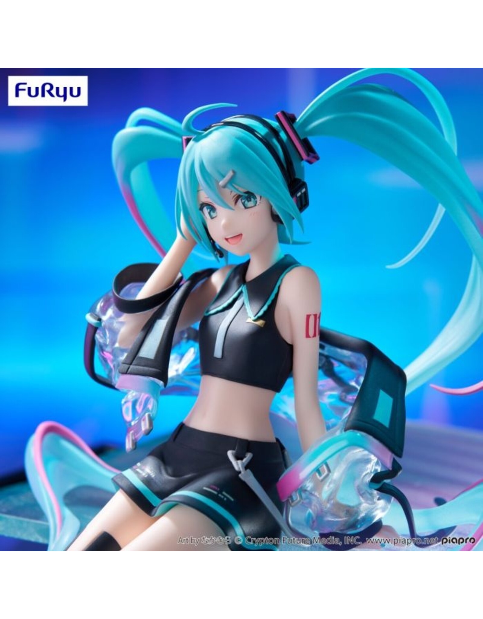 Neon Cyber Hatsune Miku Noodle Stopper