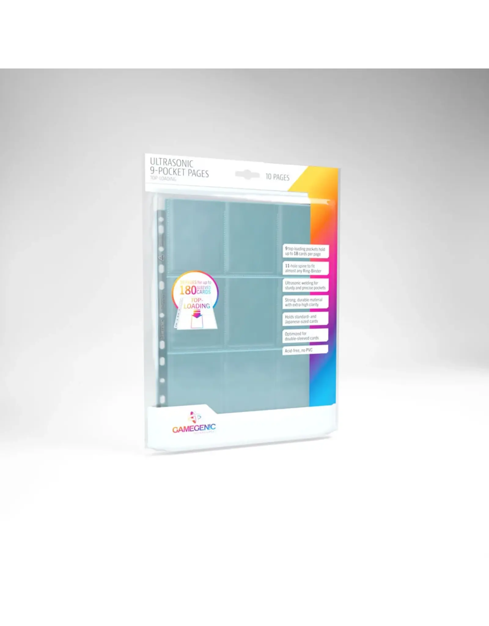 Gamegenic Toploading 9-Pocket Pages- 10 Pack
