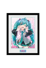 Hatsune Miku Wink Framed Print 12x16