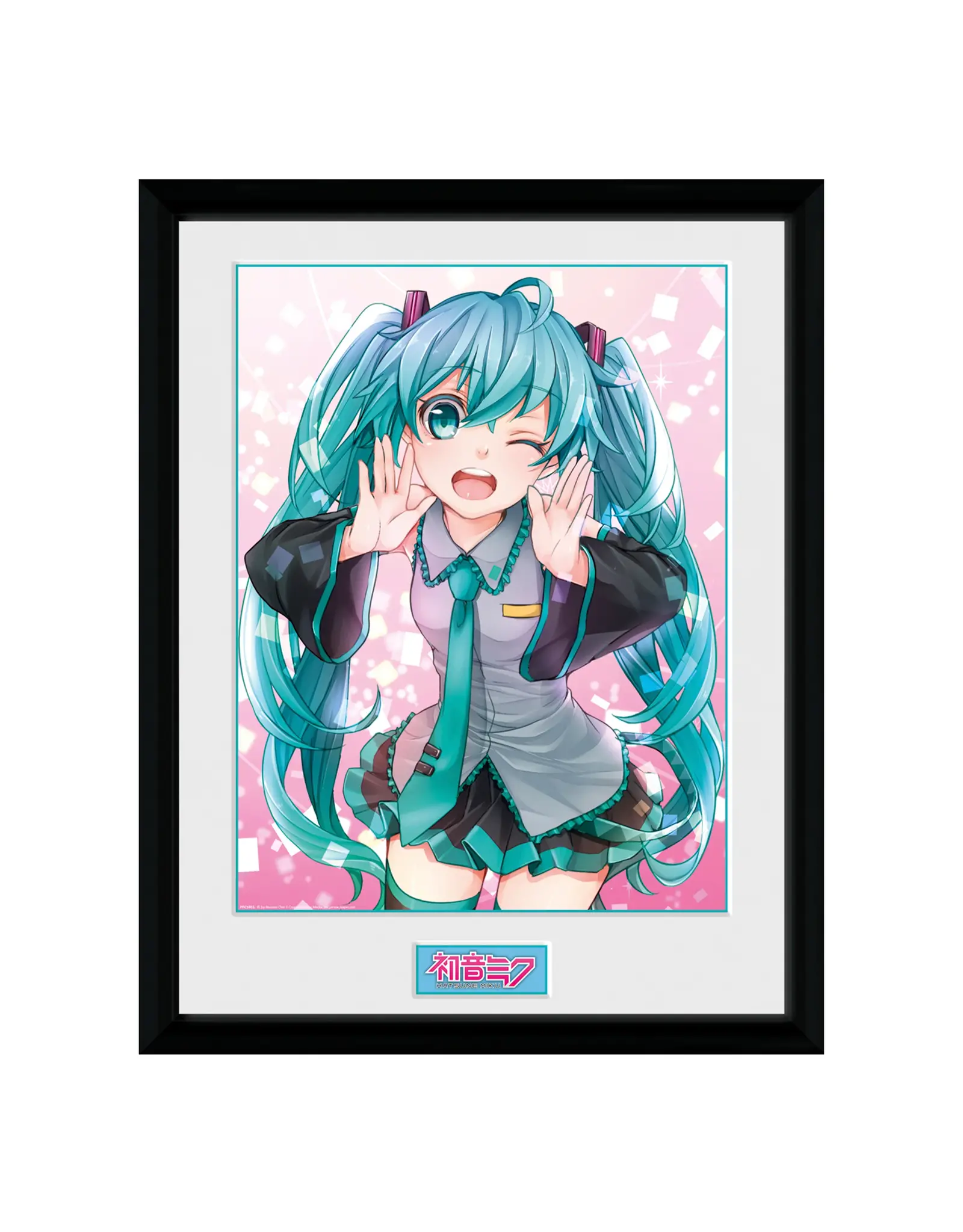 Hatsune Miku Wink Framed Print 12x16