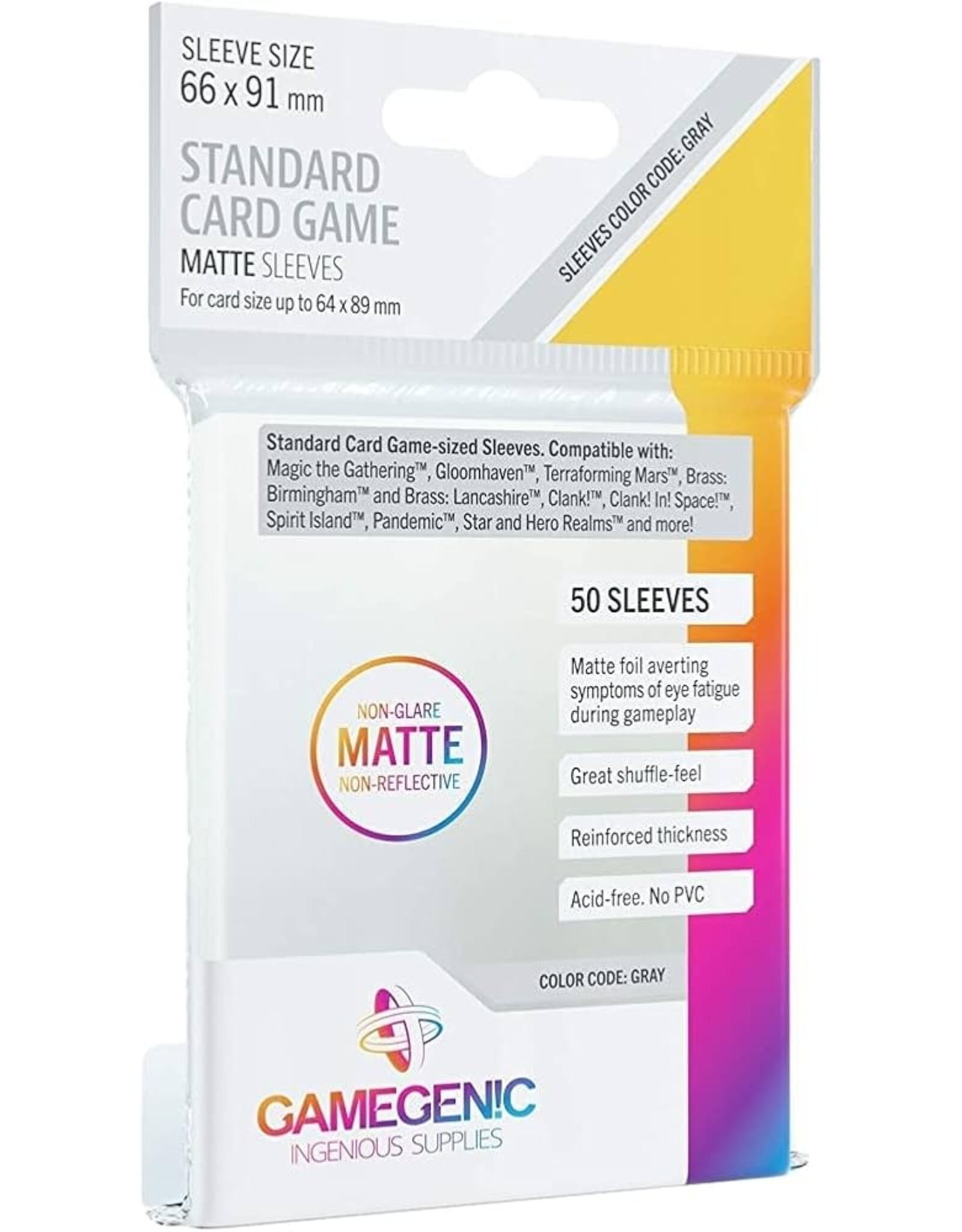 Gamegen!c Gamegenic Matte Sleeves: Standard Card Game