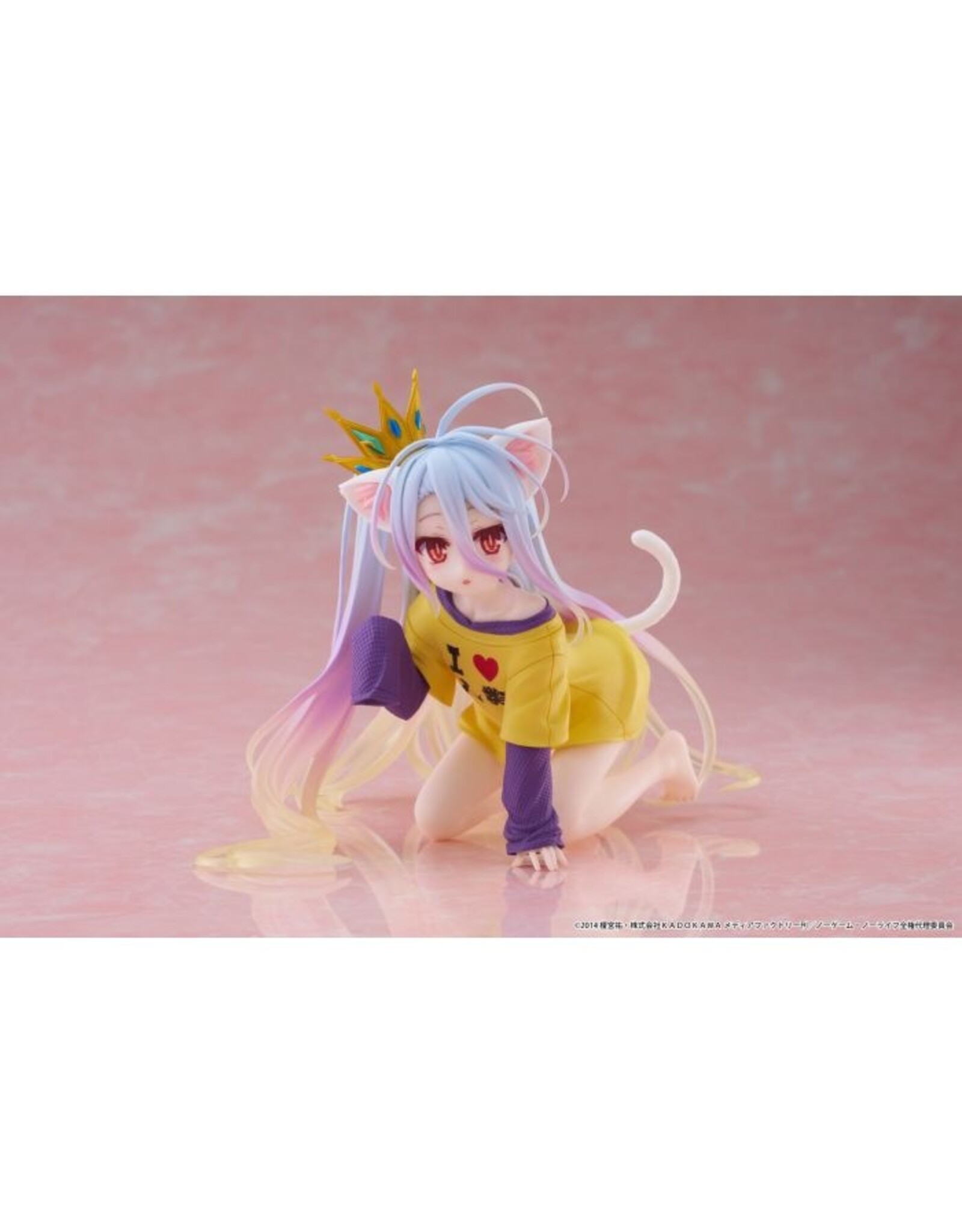 Shiro Cat Ear T-shirt Ver. Desktop Cute Figure