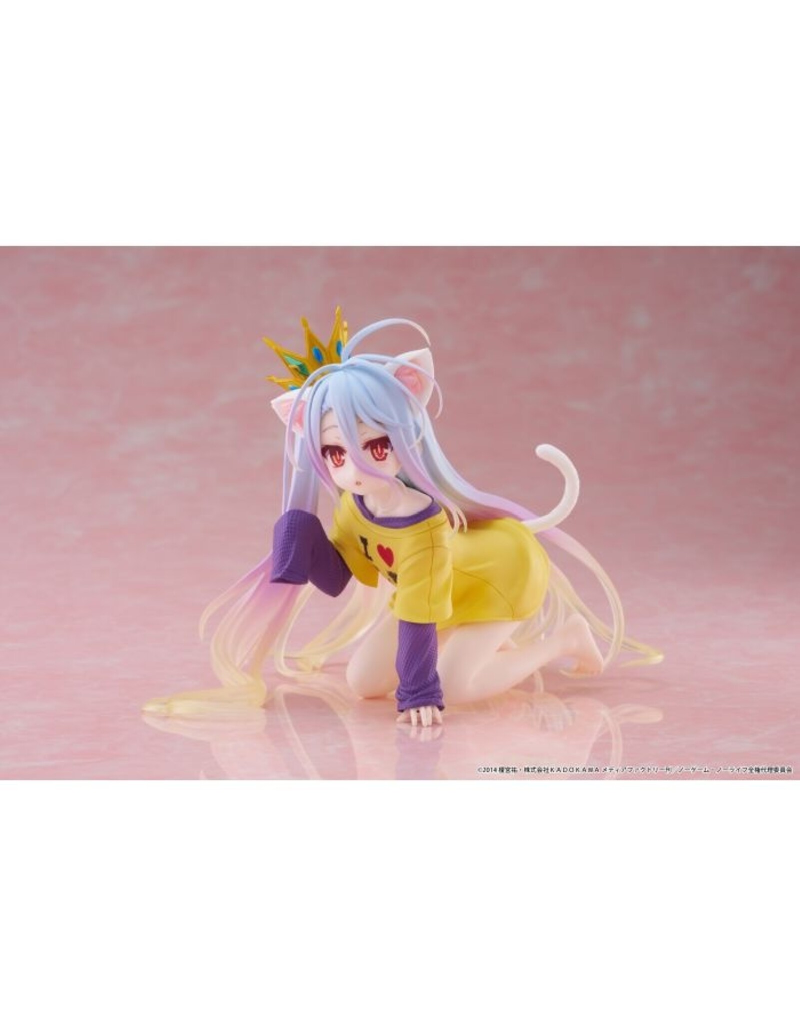 Shiro Cat Ear T-shirt Ver. Desktop Cute Figure