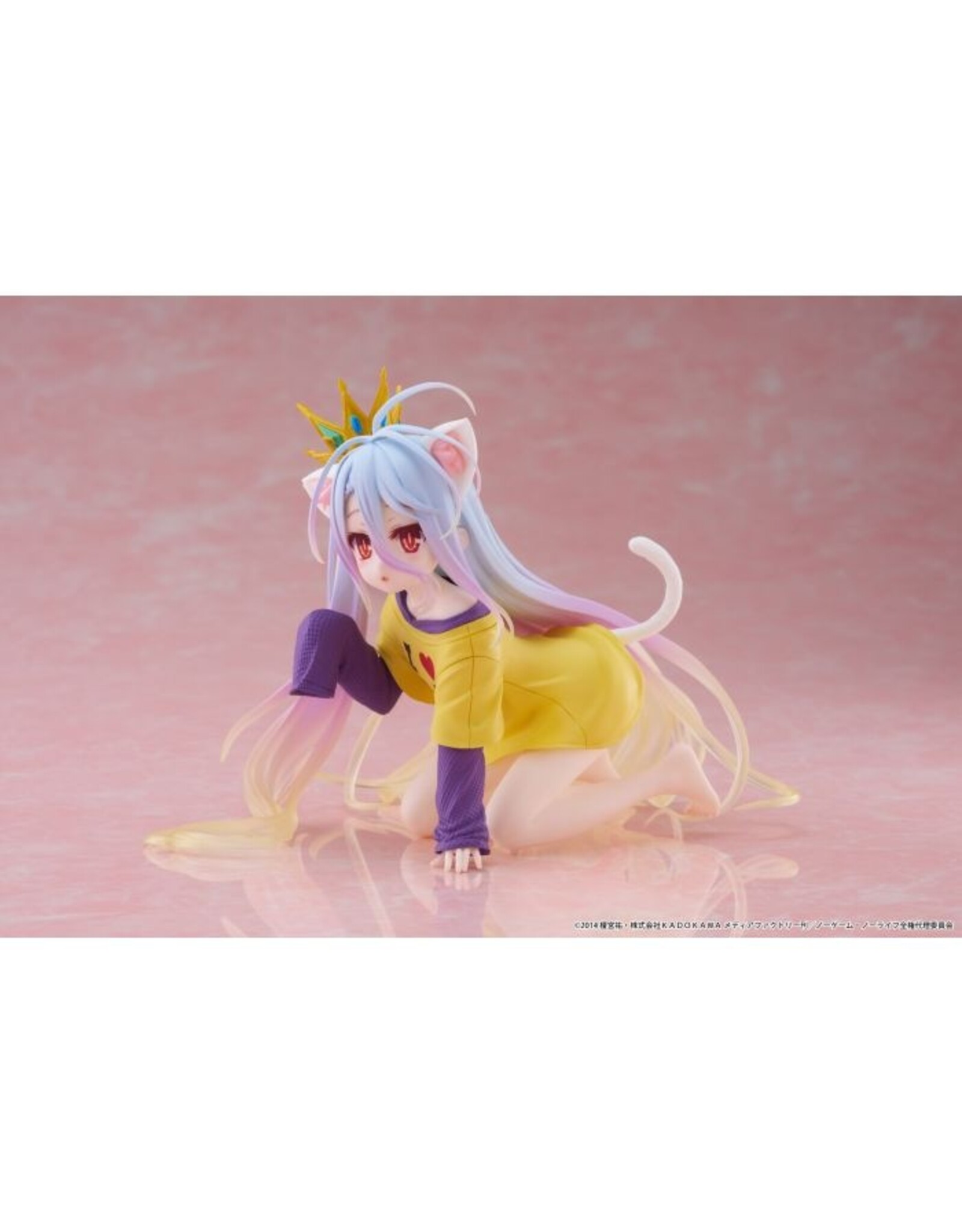 Shiro Cat Ear T-shirt Ver. Desktop Cute Figure