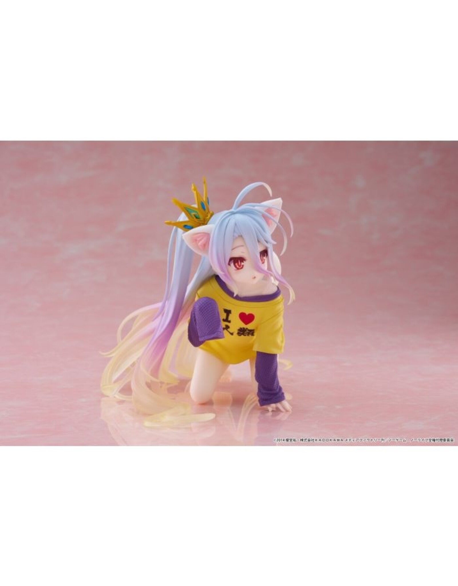 Shiro Cat Ear T-shirt Ver. Desktop Cute Figure