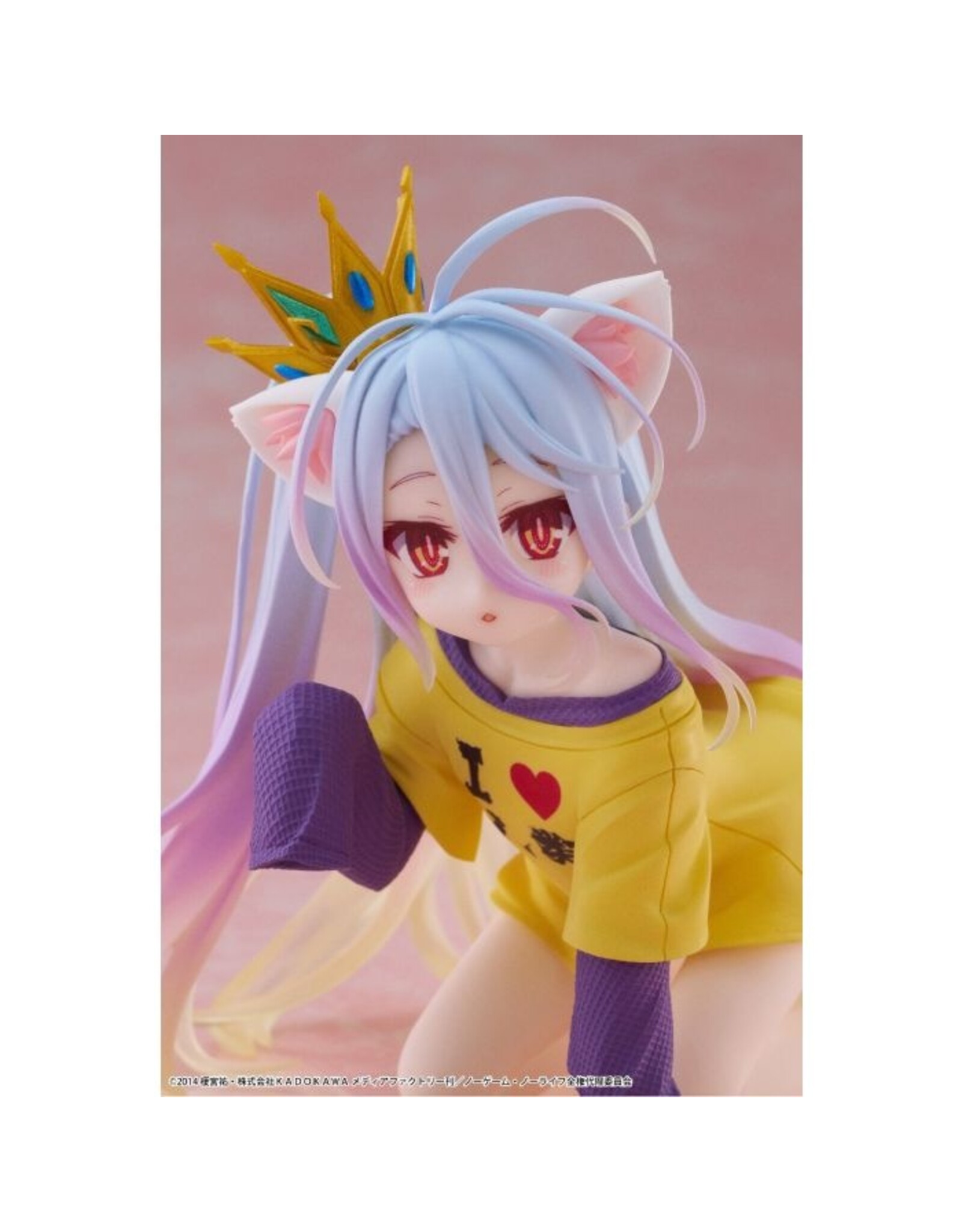 Shiro Cat Ear T-shirt Ver. Desktop Cute Figure