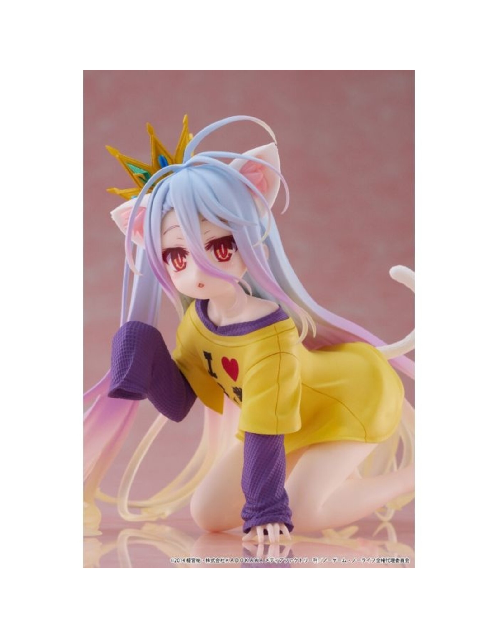 Shiro Cat Ear T-shirt Ver. Desktop Cute Figure