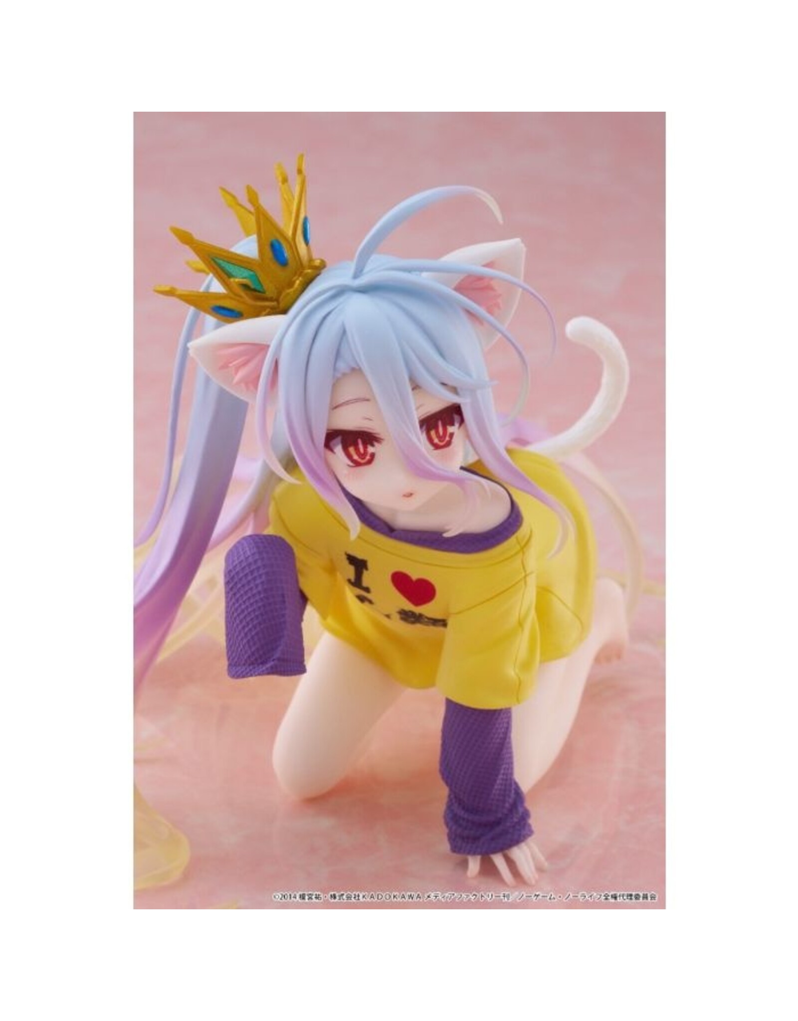 Shiro Cat Ear T-shirt Ver. Desktop Cute Figure