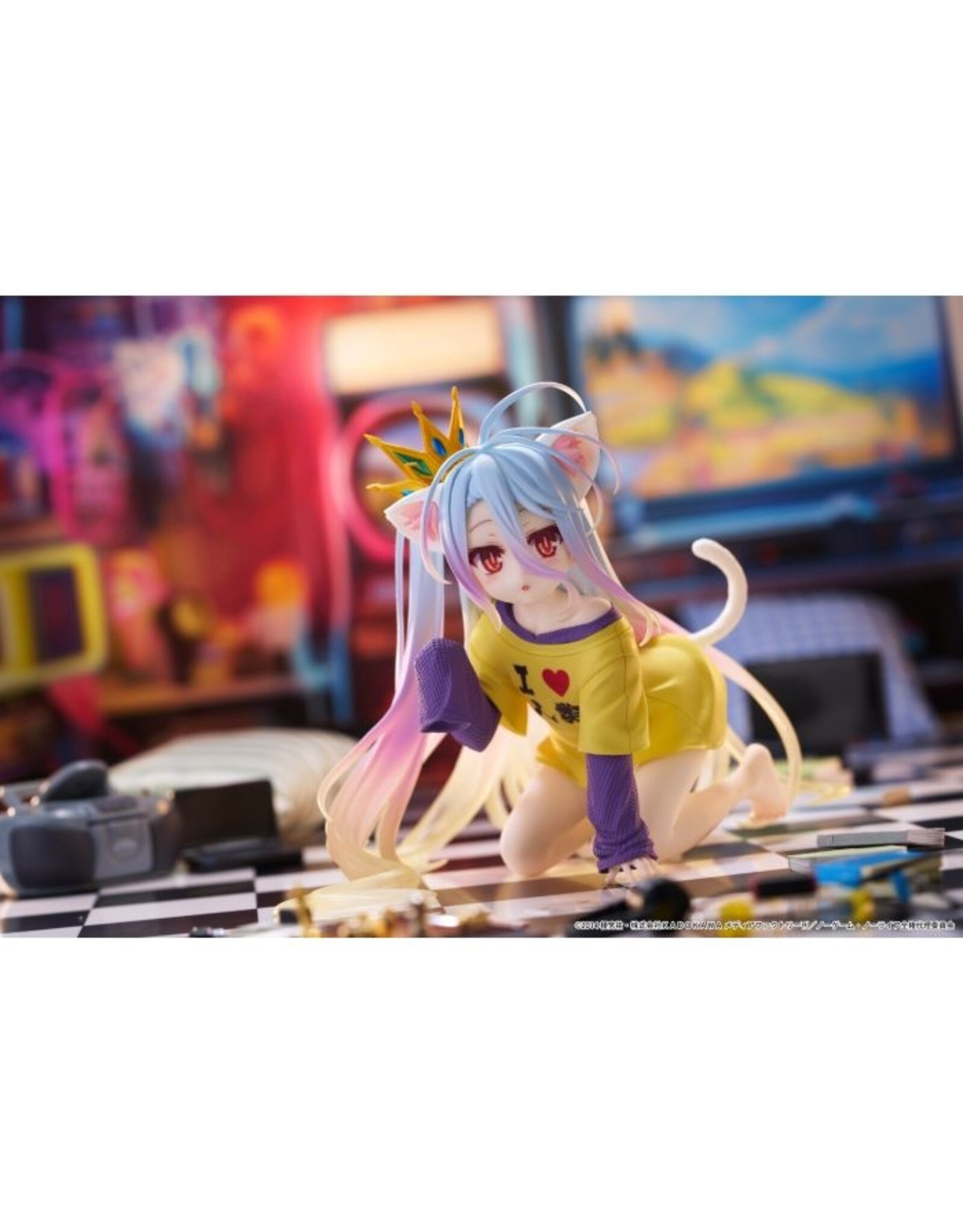 Shiro Cat Ear T-shirt Ver. Desktop Cute Figure