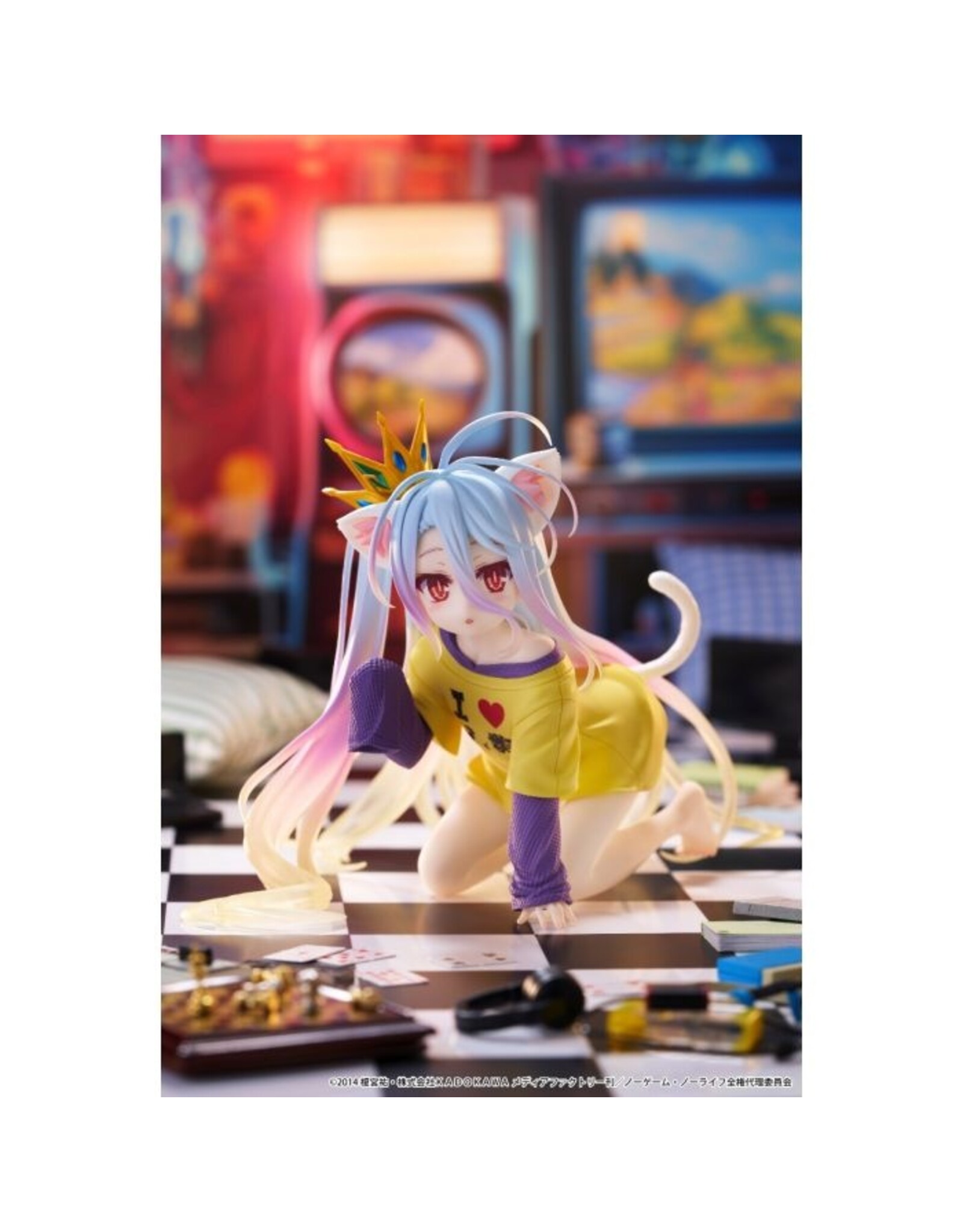 Shiro Cat Ear T-shirt Ver. Desktop Cute Figure