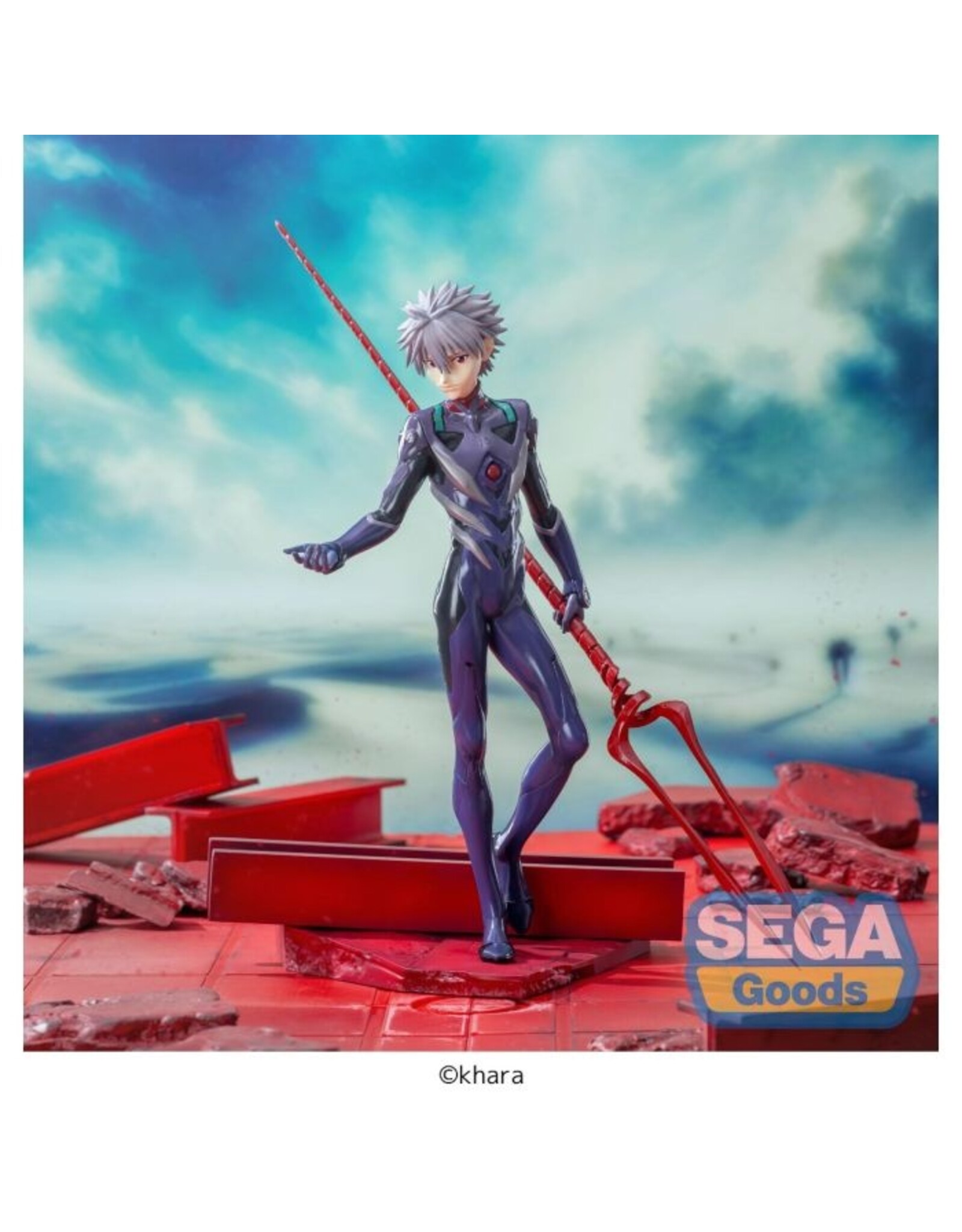Kaworu Nagisa x Spear of Longinus Luminsatsa Figure *Pre-order*