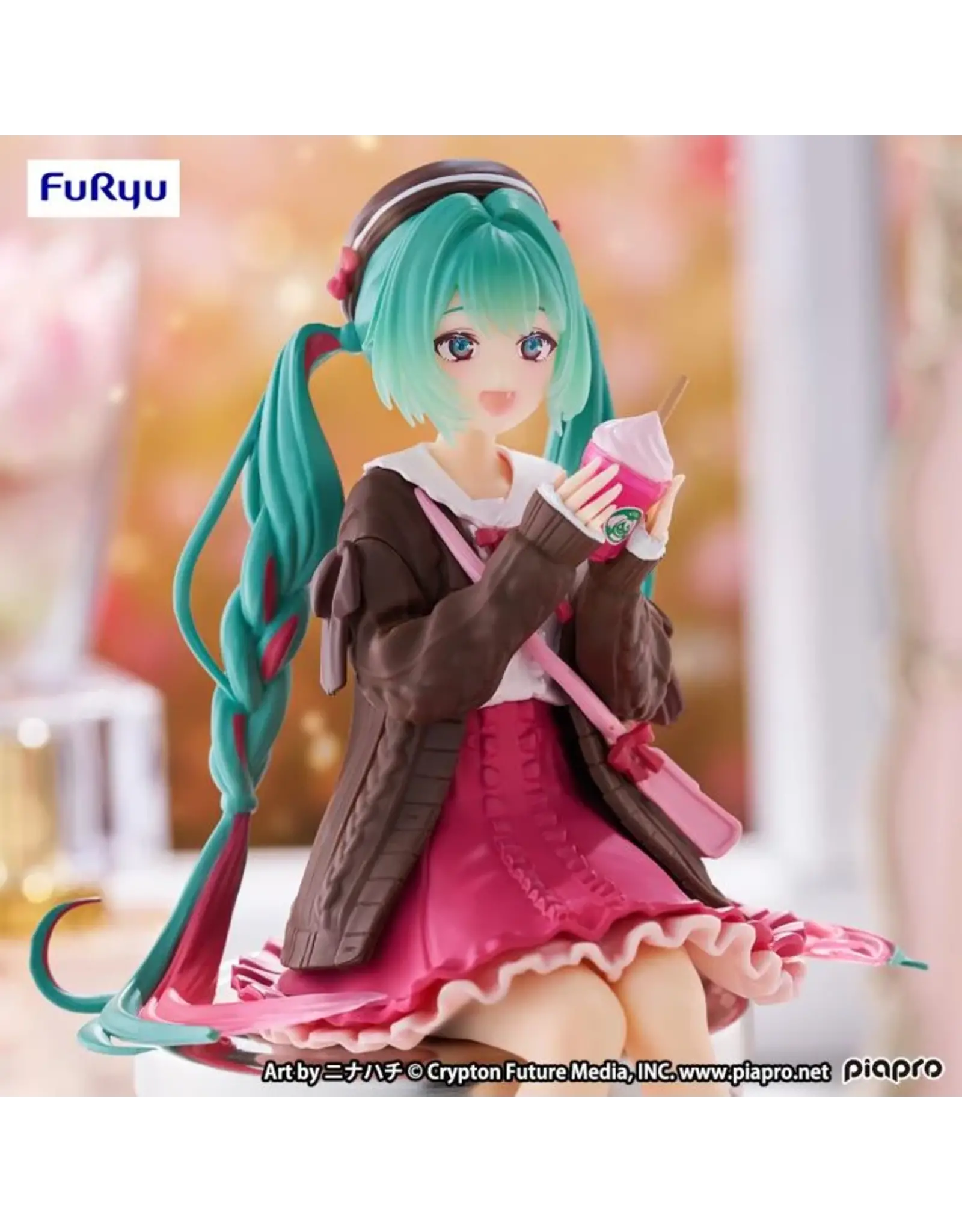 Hatsune Miku Autumn Date Pink Color Ver. Noodle Stopper Figure