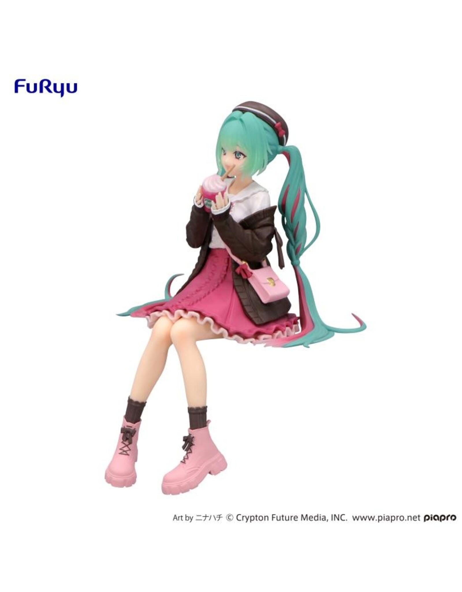 Hatsune Miku Autumn Date Pink Color Ver. Noodle Stopper Figure